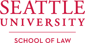 Seattle University School of Law logo in red lettering