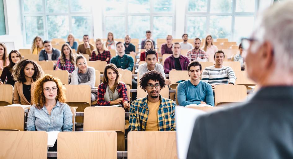 law students in lecture hall