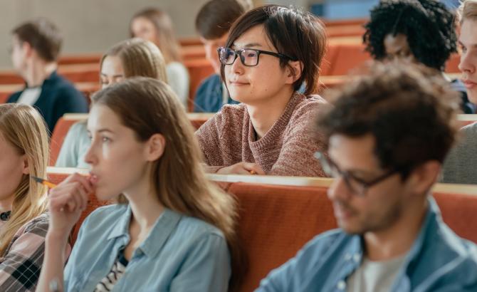 Law students in class